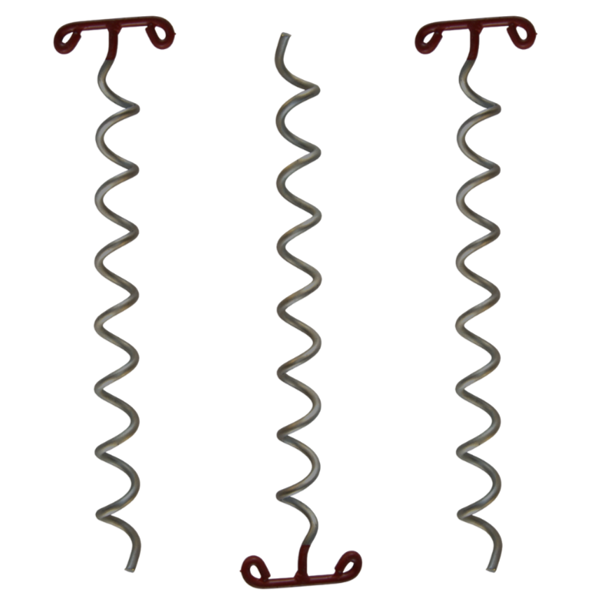 3 Extra lange draaiharingen (voor zeer losse ondergrond)