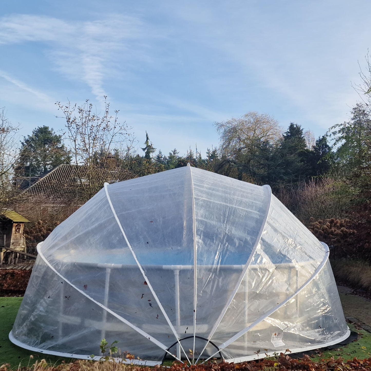 SunnyTent Round Pool Dome Cover (Size L+ - ø 19.4 ft.)