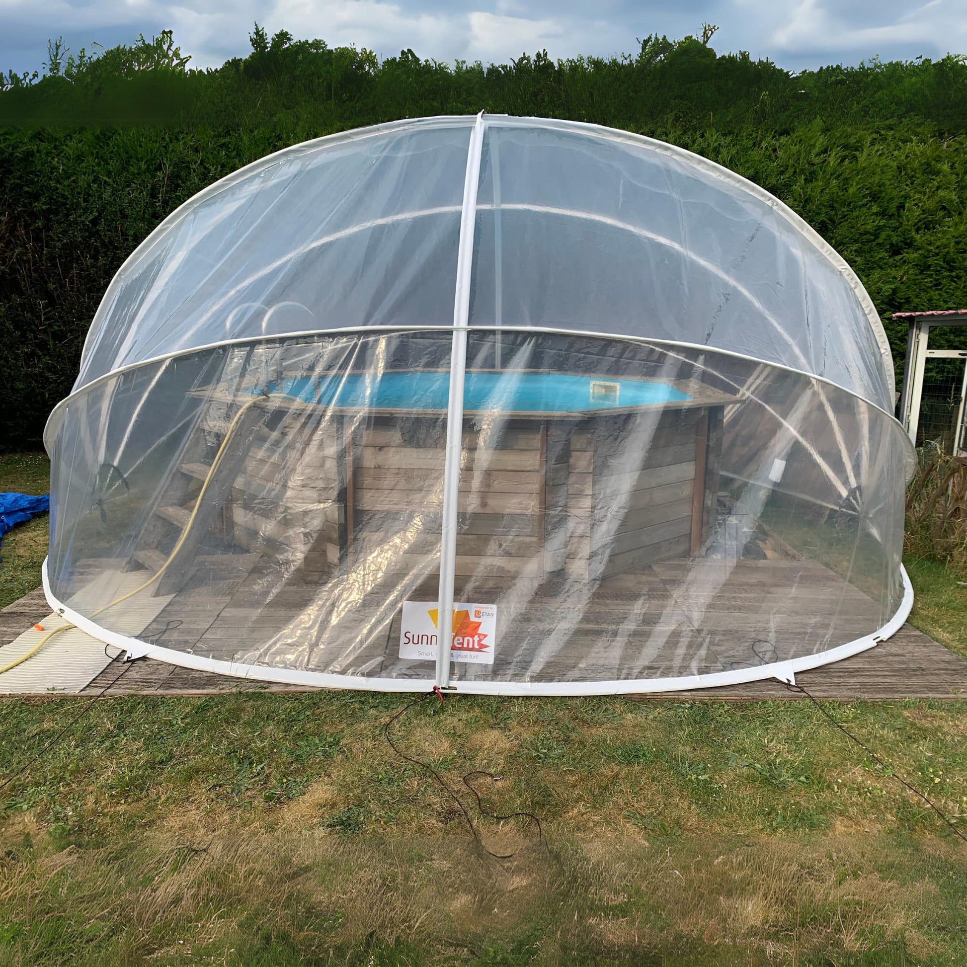 Cross pole set round sunnytent