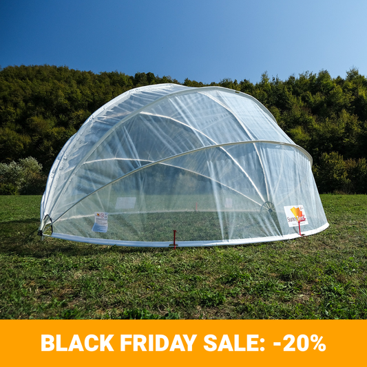 SunnyTent Runt storlek L+ ø5.90m