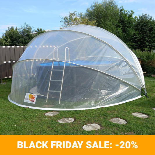 SunnyTent Round Pool Dome Cover (Size M – ø 14.4 ft.)