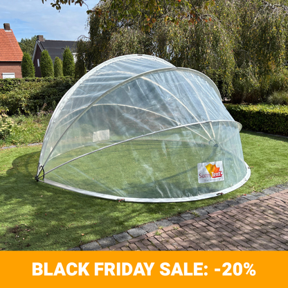 SunnyTent Dôme Piscine Ronde taille S ø3.80m
