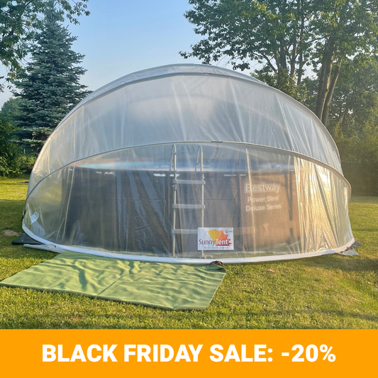 SunnyTent Runt storlek XL ø6.40m