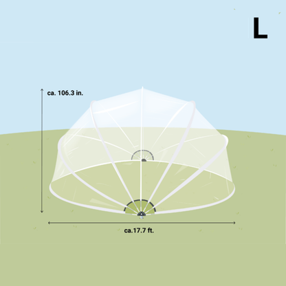 SunnyTent pool dome size Large