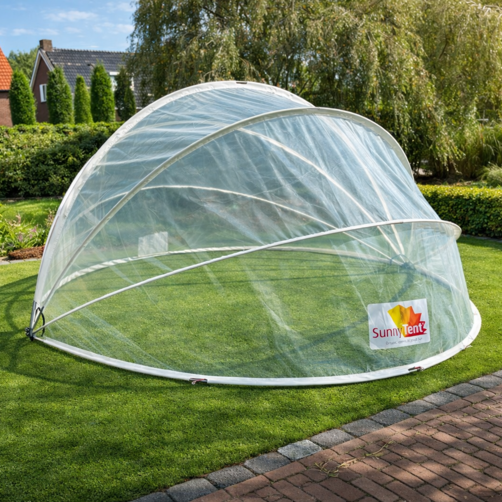 SunnyTent Round Pool Dome Cover (Size S – ø 12.5 ft.)