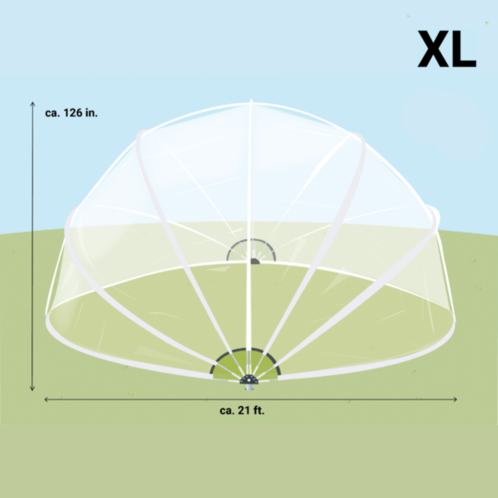 SunnyTent round pool dome size Extra Large